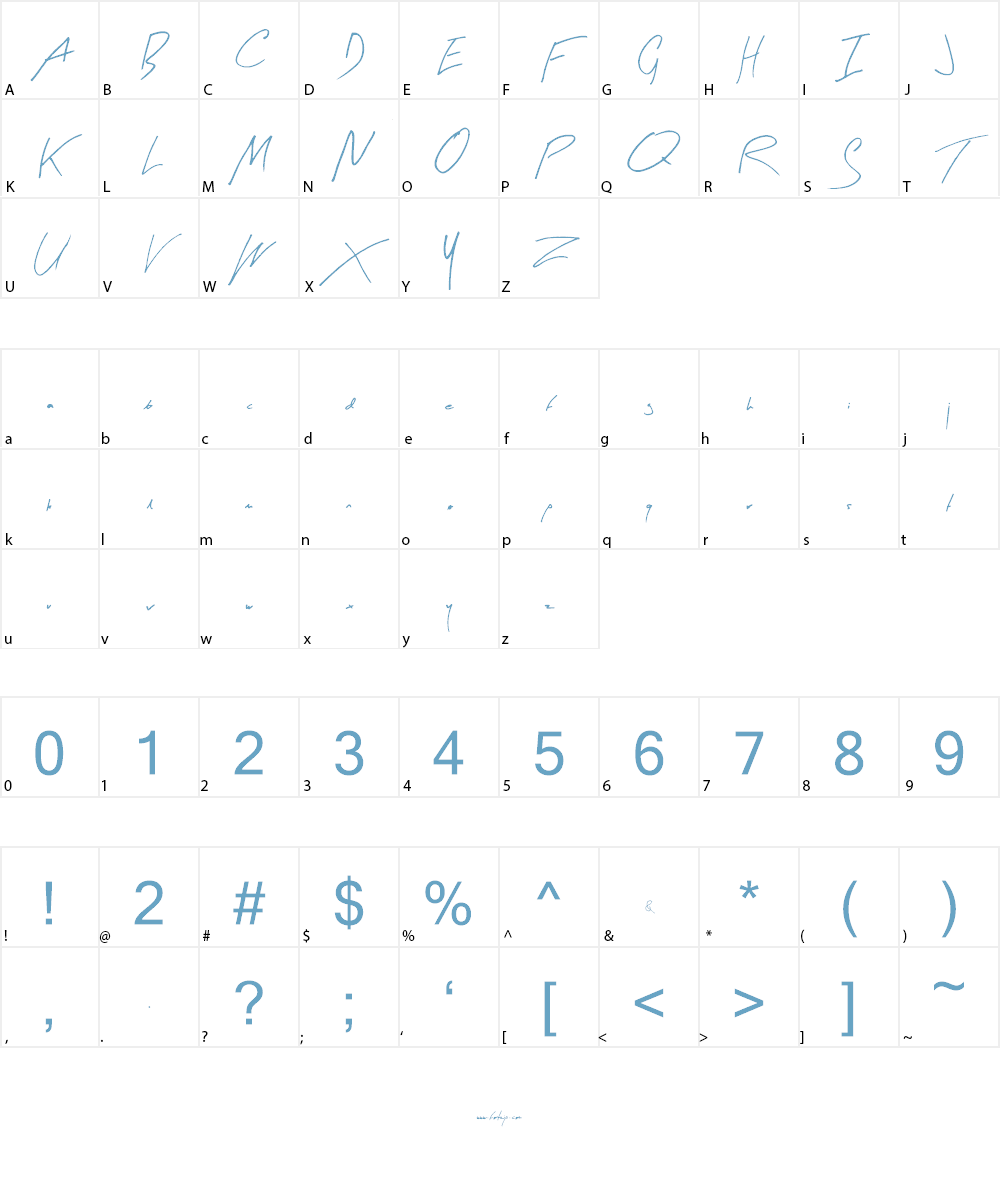 Arty Signature Font Character